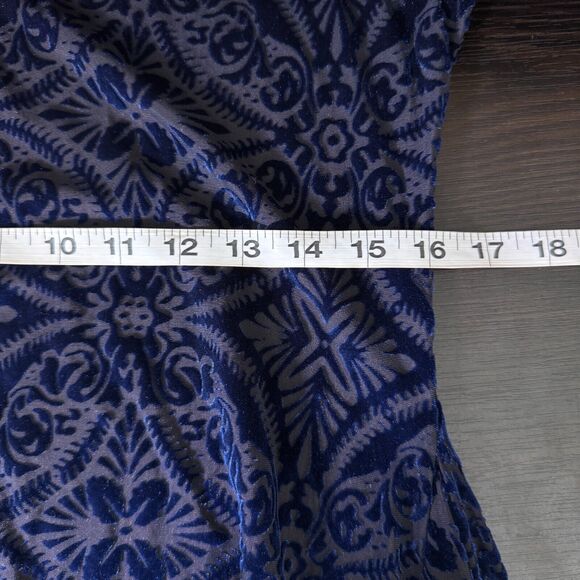 Elhoffer Essentials Dress Womens Large Floral Velvet Burnout Sheer Whimsigoth - Picture 8 of 10